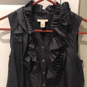 Silk sleeveless blouse